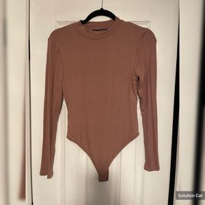 Naked Wardrobe Tan Bodysuit